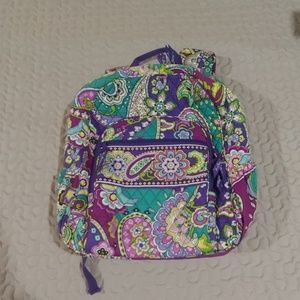 Vera Bradley Heather Paisley backpack EUC